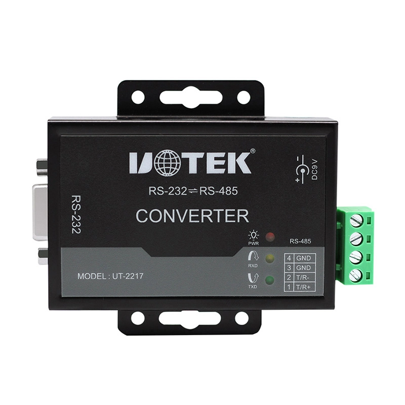 Conversor Ethernet serial RS232 para RS485 industrial