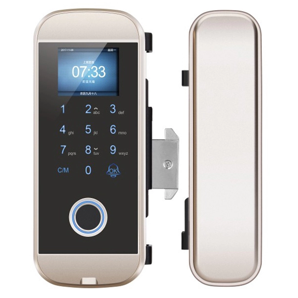 Sistemas de entrada de porta sem chave RFID com fechaduras digitais com tela sensível ao toque