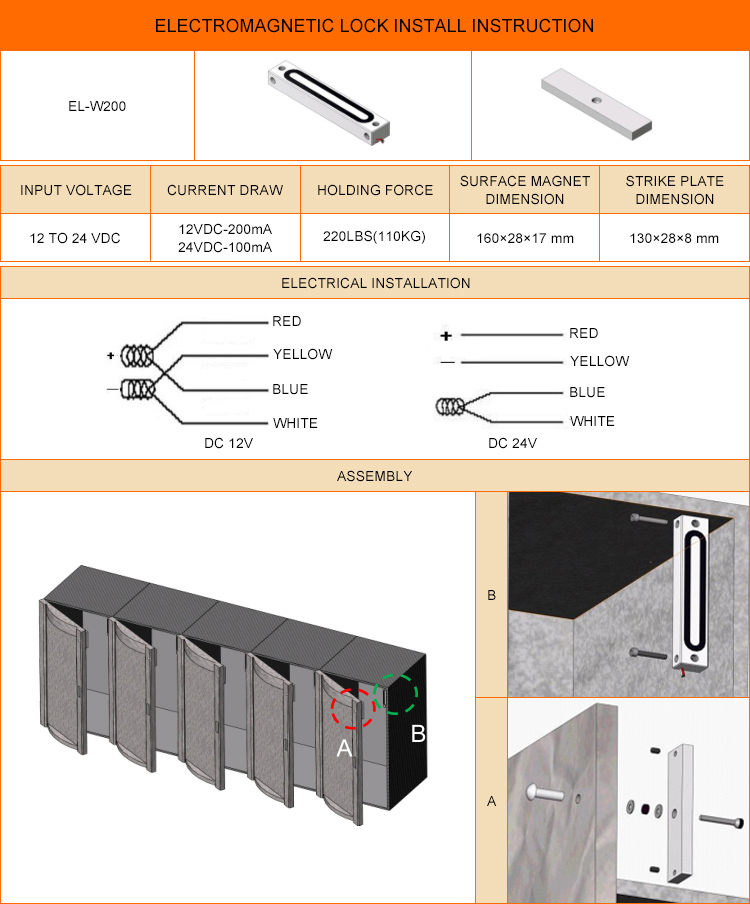 fechadura magnética externa