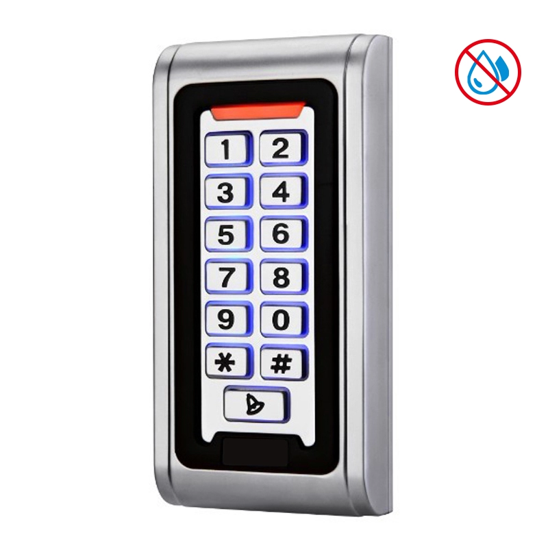 Sistema de controle de acesso à porta, leitor de cartão RFID, senha, teclado de acesso, controlador da máquina