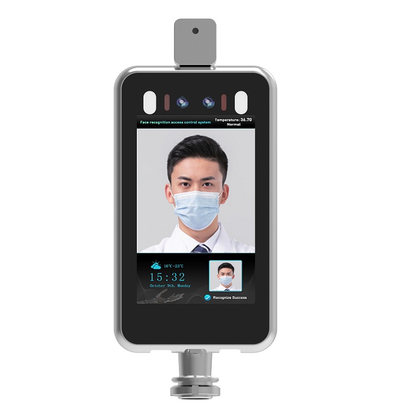 dispositivo de reconhecimento facial detector de temperatura
