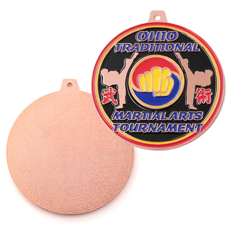 Fábrica personalizada de medalhas de competição de artes marciais