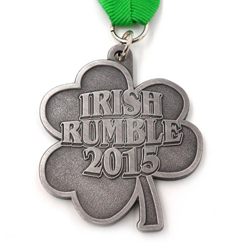 Medalha de prata antiga irlandesa personalizada do fabricante