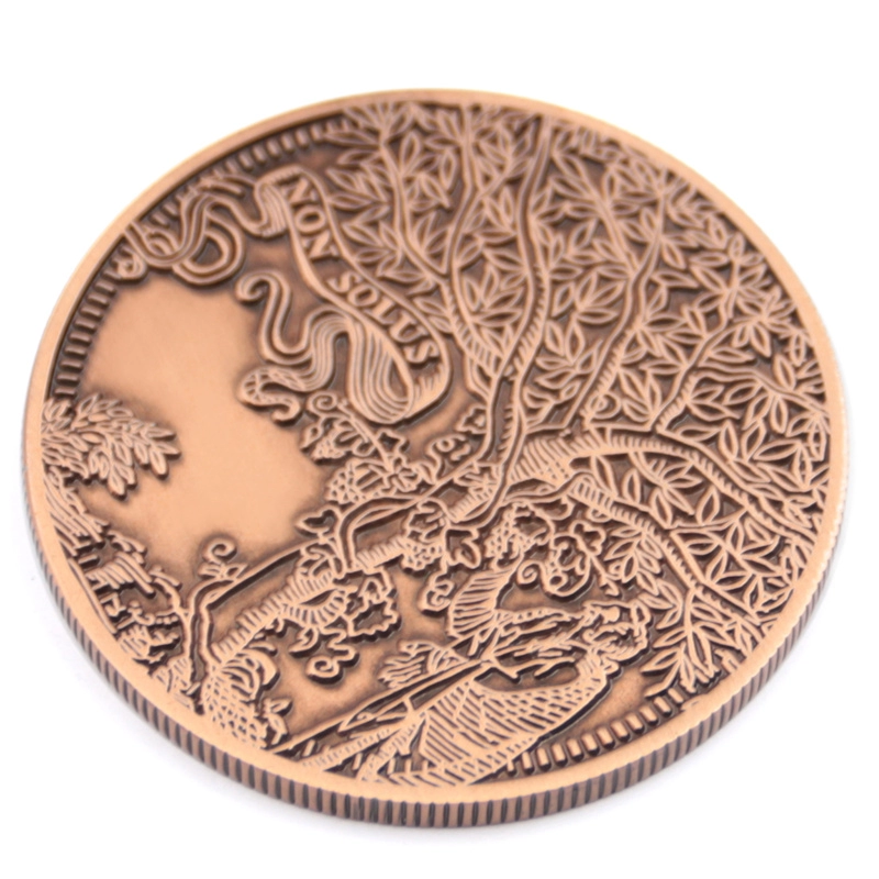 Fabricante de moedas comemorativas de cobre com revestimento de liga de zinco