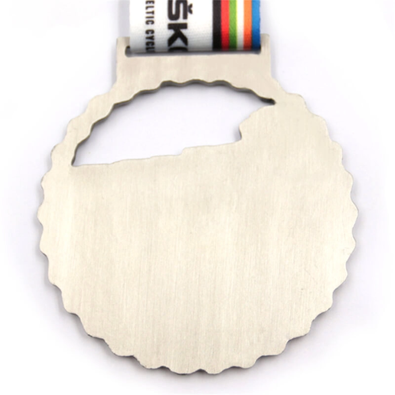 Fabricante personalizado de medalhas de ciclismo com anel de metal