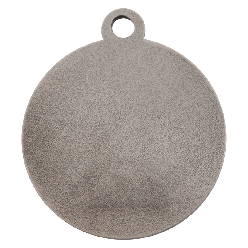 Fornecedor de medalhas religiosas de prata antigas personalizadas com jato de areia