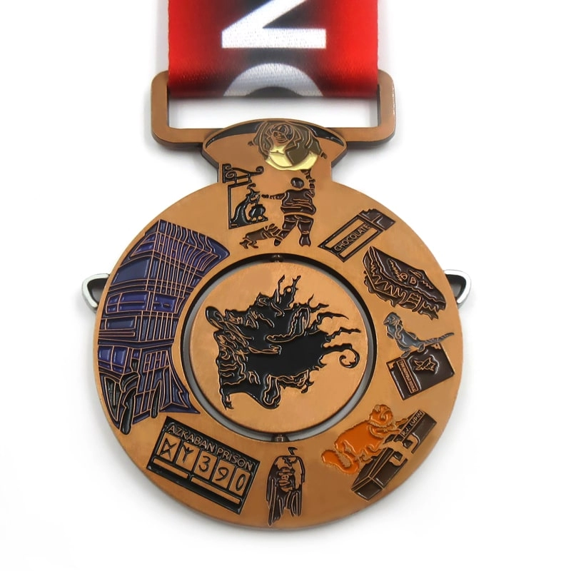Medalha personalizada do clube de corrida de spinning do fornecedor