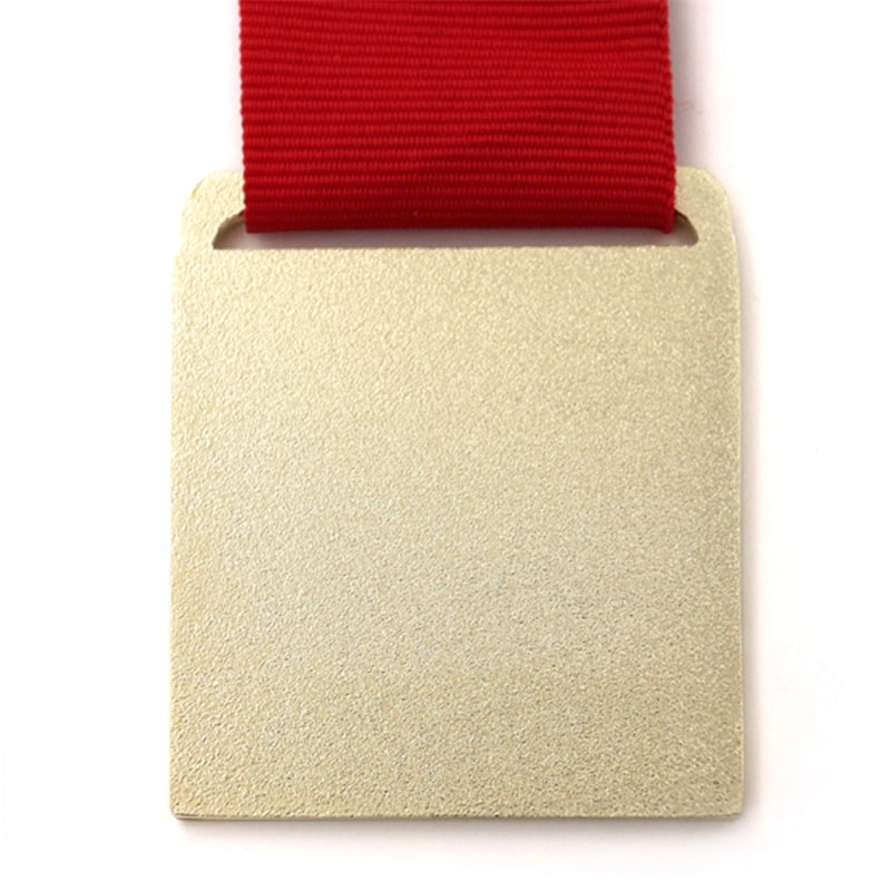 Medalha de liga de zinco esmaltada quadrada personalizada do fornecedor