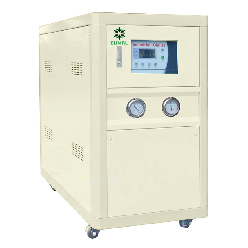 Resfriador industrial pequeno tipo caixa, condensador resfriado a água