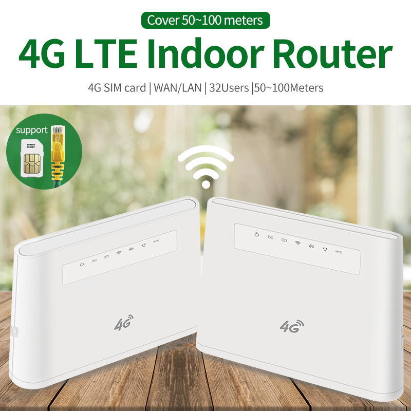 Roteador sem fio 4G LTE interno de alto alcance