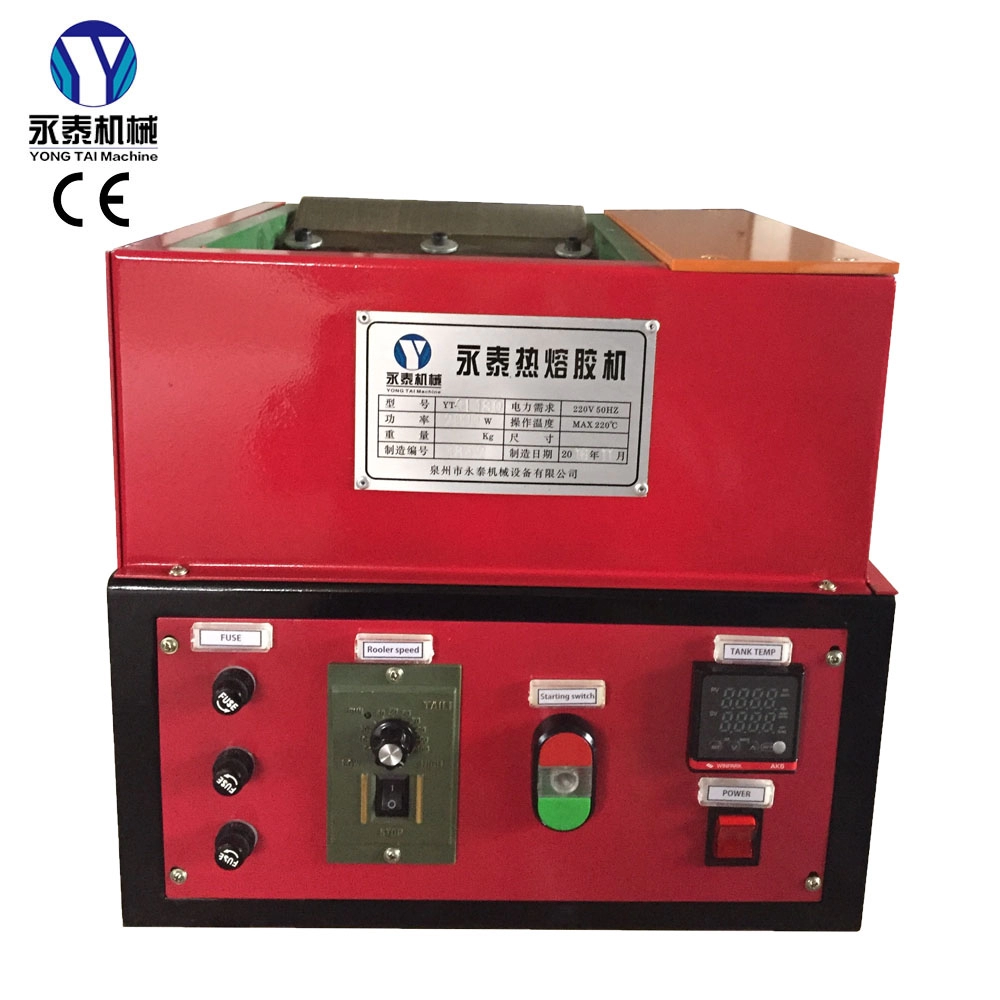 Máquina automática de cola hot melt YT-GL180 para vedação de caixa dobrável de papelão