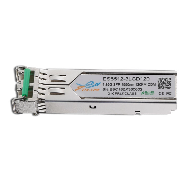 transceptor ótico de 1.25G SFP ZX 1550nm 120KM LC